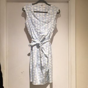 Calvin Klein Light Blue Polka Dot Dress 👗 Size 8